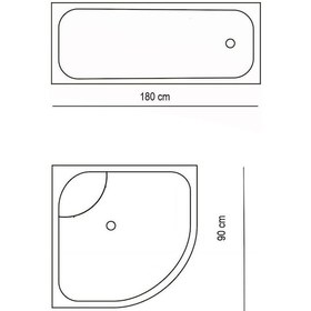 Resim Zethome Jackline Banyo Duş Perdesi 5020 Tek Kanat Mavi 1X180X200 Mavi 