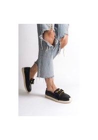 Resim Lydıa Bağcıksız Ortopedik Rahat Taban Kalp Desenli Kadın Babet Ayakkabı Ckt - Siyah Siyah 