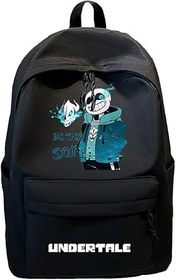Resim Xinchangda Sans/Flowey Sırt Çantası 30 * 14 * 43 cm Asriel Dreemurr Anime Okul Sırt Çantaları Büyük Kapasiteli Çizgi Film Anime Öğrencileri Okul Çantası Gençler için Omuz Çantaları 