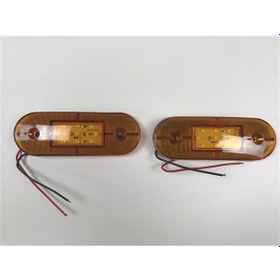 Resim Replax Sarı Kasa Lamba 24V Sallamalı 6 Ledli Dorse Lambası TAS24VSD 
