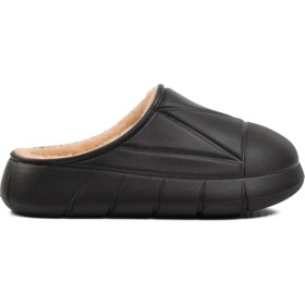 Resim Ayakmod 712 Siyah Içi Kürklü Kadın Ev Terlik 