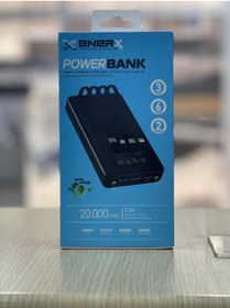 Resim ENERX 20.000 Mah Powerbank Dahili Kablolu Led Ekranlı Işıklı Micro/type-c/Lightning 
