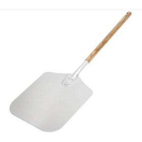 Resim Home Alüminyum Pizza Küreği (32 cm) - Ahşap Saplı (65cm) 