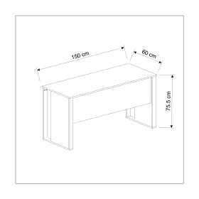 Resim Betroya Vortex Modern Oyuncu Masası 150 x 60 cm Beyaz - Kırmızı Suntalam Malzeme ile Ergonomik 