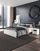 Resim Boareal Charm Çift Kişilik Karyola Soft Beyaz charm100 