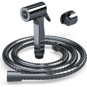 Resim İz Yapı Consolatus El Tahareti– Krom | Paslanmaz Çelik Hortumlu | Duvar Askılı | Shut-Off 