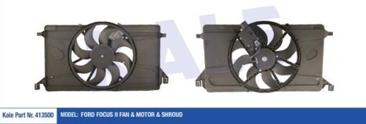 Resim Ford Focus 2008-2011 1.6 Benzinli Fan Motoru Komple Kale 413500 