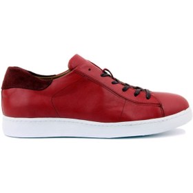 Resim Sail Lakers - Bordo Deri Erkek Sneaker 