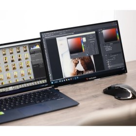 Resim Verbatim Taşınabilir Monitör Dokunmatik 15,6 1080P Usb-C Metal KASA-(49592) 