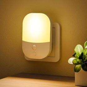 Resim Yatak odası, koridor, merdivenler, masa altı için 5 seviyeli parlaklık ayarlanabilir LED Mini Gece Lambası - Enerji verimli, ayarlanabilir, pil gerektirmez, 220-240V, Avrupa standart fişi, iç mekan kullanımı, akrilik lamba kılıfı, modern duvar lambası | Şık duvar lambası | Ayarlanabilir parlaklık 