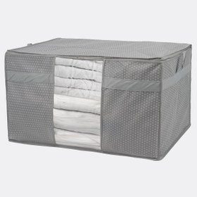 Resim Tvl HomePencereli Yastık Saklama Hurcu Gri 75x40x40 cm 