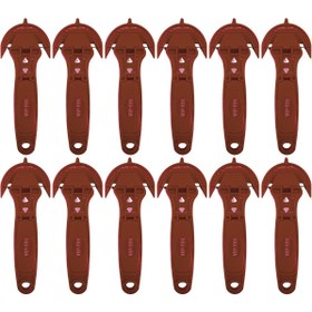 Resim Genel Markalar Vip-tec Çok Amaçlı Ambalaj Kesme Bıçağı Plastik Gövde Koruyucu Ağızlı Kırmızı 1 Paket ( 12 Adet ) 