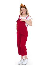 Resim Luvmabelly Myra6107 - Bordo Hamile Salopet-bordo 