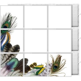 Resim Gök Panel 60 x 60 LED Panel Aydınlatma Desenli 3x3 9'lu Grup 46511024SA 