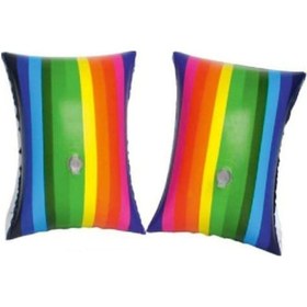 Resim Bestway Kolluk Gökkuşağı Desenli 30x15 Cm Çok Renkli 