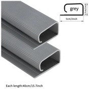 Resim Fochsia Delik Açmaya Gerek Yok Gri Masa Altı Kablolama Kutusu Büyük Kablo Saklama 