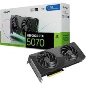 Resim Grains Global Pny Geforce Rtx 5070 Oc 12GB Dual-Fan Slim Gddr7 192BIT (VCG507012DFSXPB1-O) Gaming (Oyuncu) Ekran Kartı 
