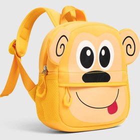 Resim VEIBAG Bungle Maymun Figürlü Anaokulu ve Kreş Çantası - Sevimli Günlük Çocuk Sırt Çantası - Sarı 