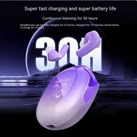 Resim Treasures Bluetooth Kulaklık Buzul Mavisi T9 Tws Hifi Spor Oyun Kulaklıkları Xiaomi Android Ios Mic 