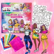 Resim Yaratıcı Karikatür DIY Oyuncaklar Transfer Kağıdı ve Levhalar ile, Moda Stüdyo Eğlence Kiti ile Boş Alan Seyahat Malzeme Seti, Folyo Transfer Sanat Etkinliği, Doğum Günü, Noel için Hediye 