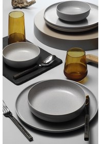 Resim Kütahya Porselen Moderna 18 Parça 6 Kişilik Yemek Takımı Gri 