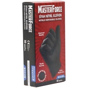 Resim MasterForce GRASPER M.FORCE SİYAH NİTRİL ELDİVEN L-XL 
