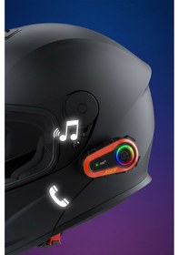 Resim Q08 2x Motosiklet Kask İnterkom Kulaklık 2 Kişi Eşleşme, 1000 M Mesafe, Su Geçirmez 