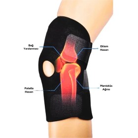Resim Diz Korsesi Çapraz Bağ Menisküs Ağrısı Için Dizlik Diz Bandajı Patella Dizlik 