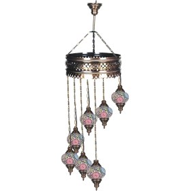 Resim Decorange Yedili Sarkıt Mozaik Lamba - 3 