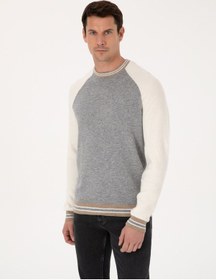 Resim Cacharel Açık Gri Slim Fit Kazak 