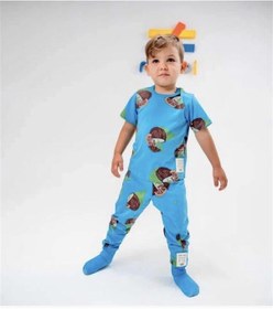 Resim Moi Noi 2li Takım Desenli Mavi-9120 Mavi 