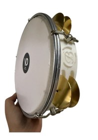 Resim Arap Fasıl Tefi Profesyonel Beyaz Renk Carbon Kasnak Vd Film Beya 