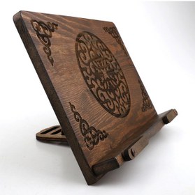 Resim Ahşap Masaüstü Kademeli Rahle Kitap Okuma Standı Ahşap Tabletlik N11.1066 