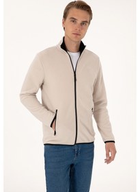 Resim U.S. Polo Assn. Erkek Regular Fit Taş Polar Örme Hırka 50313779-VR049 