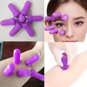 Resim 10 Adet Göz Masaj Kupası, Ev Tipi Yüz Vakum Kupası, Silikon Kazıma Kupası, Çin Terapi Kupası 