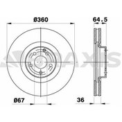 Resim Braxıs-ad1070 - Fren Dıskı On C219 05 10 W211 02 08 W221 11 13 
