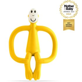 Resim Matchstick Monkey Silikon Diş Kaşıyıcı Sarı 