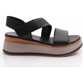 Resim Dgn 1301 Kadin Sandalet 1301-2497-R1534 Siyah 