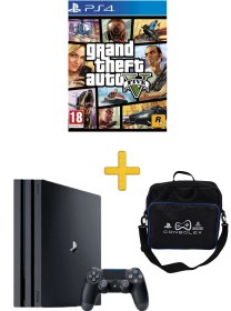 Resim Sony PlayStation 4 Pro 1TB + Tek Kol + GTA 5 Disk Oyun + ConsoleX Çanta (Yenilenmiş) 