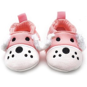 Resim 3 Boyutlu Köpek Nakışlı Patik Pembe 