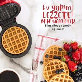 Resim Mini Yapışmaz Waffle Makinesi, Hızlı Isınan ve Kullanıcı Dostu 