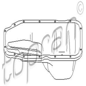Resim TOPRAN 205595001 Yag Karteri(opel Vectra A 1.8-2.0 ) 0652098 90200542 (WE436518) 