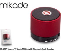 Resim Mikado MD-10BT Kırmızı Micro Sd+Fm Destekli Bluetooth Spekaer Mikado MD-10BT Kırmızı Micro Sd+Fm Destekli Bluetooth Spekaer