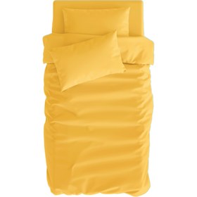 Resim Basics Pamuk Saten Sarı Çocuk Nevresim Seti 140x200cm 