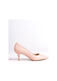 Resim Mubiano Hakiki Deri Mbhrnd976-pd Kadın İnce 6 Cm Topuklu Pudra Stiletto & Topuklu Ayakkabı Pudra 