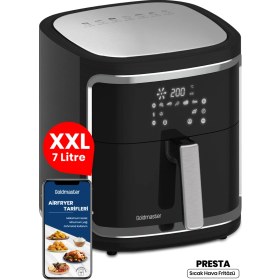 Resim Goldmaster Presta 7 Litre Geniş Hazneli Xxl Dokunmatik Dinamik Airfryer Sıcak Hava Fritözü 