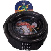 Resim Motosiklet Şifreli Halat Kilit 1,5 Metre 1500cm Plastik Kaplı Çelik Halat Motor Bisiklet Kilidi 