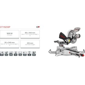 Resim Crown Gönye Kesme Makinası 255 mm 1800W CT15233P 