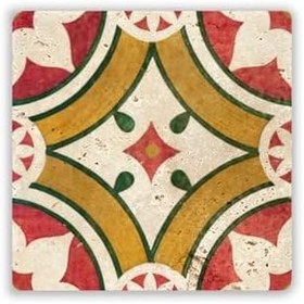 Resim Oscar Stone Decor Doğaltaş Baskılı Bardak Altlığı Desen 10 Cm X 10 Cm - Stone Coaster Dsn157-2 