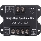 Resim Folinda Dc 5-24v 30a Pwm Sinyal Güçlendirici, Monokrom Led Şeritler İçin 3528/5050/5630/2835 , Alüminyum Kasa, 720w Maksimum Güç, Kolay Kurulum 